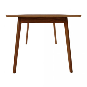 Skoll - Table à manger extensible 4 à 8 personnes 150-200x80cm - Bois foncé