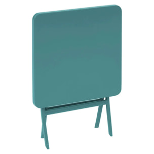 Table d'appoint de jardin Greensboro 40x40cm vert opale