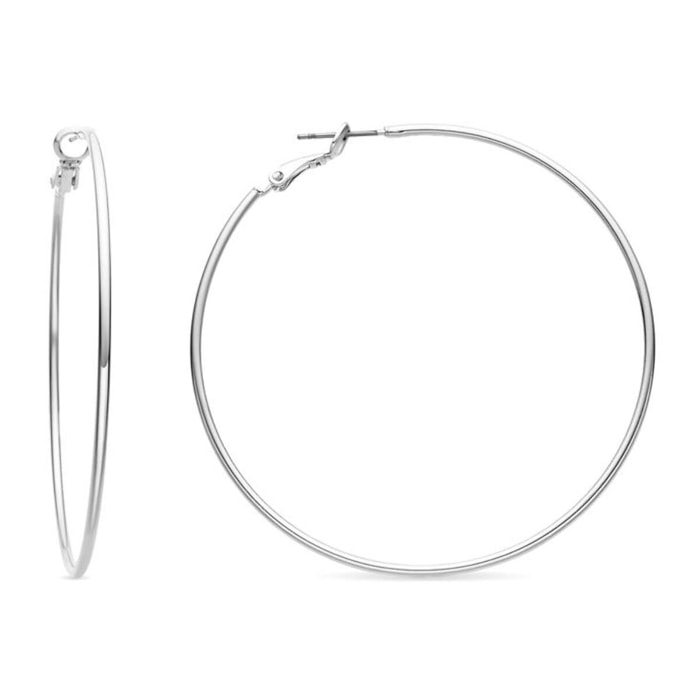 Pendientes Lux by Lux acabadoss en rodio