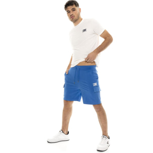 Pantaloncini cargo da uomo in twill elasticizzato Leone Easy