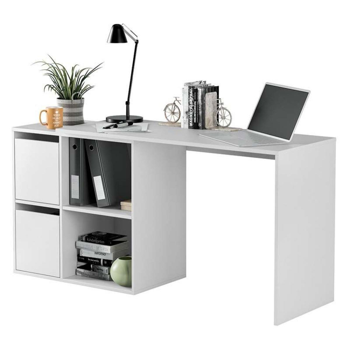 Mesa de escritorio multiposición Adapta Blanco Artik (Blanco Mate)