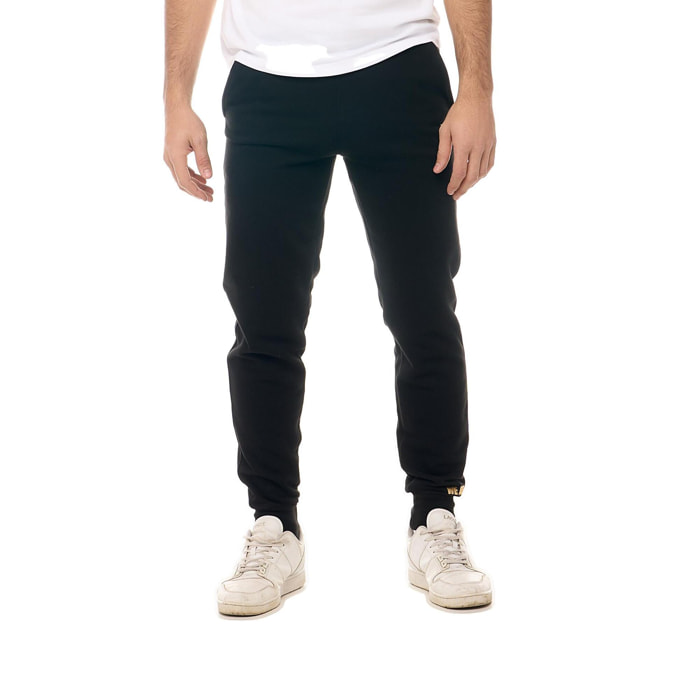 Pantalón de chándal de hombre Leone New Gold sin forro polar con puños