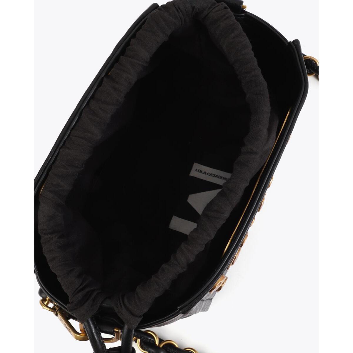 Borsa a tracolla con borchie testurizzate