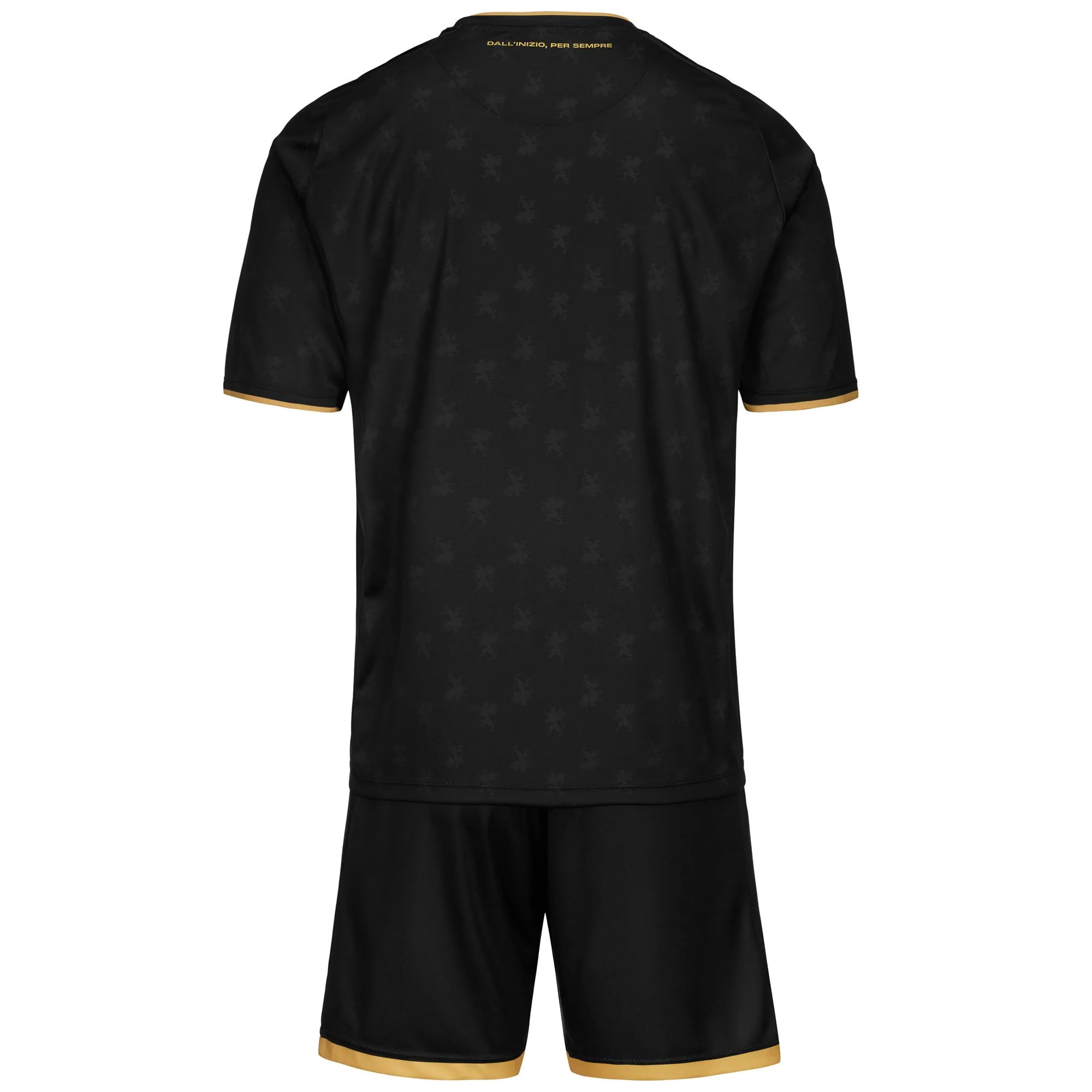 Kappa - Conjuntos Niño Negro - Kombat Kit 2025 Genoa
