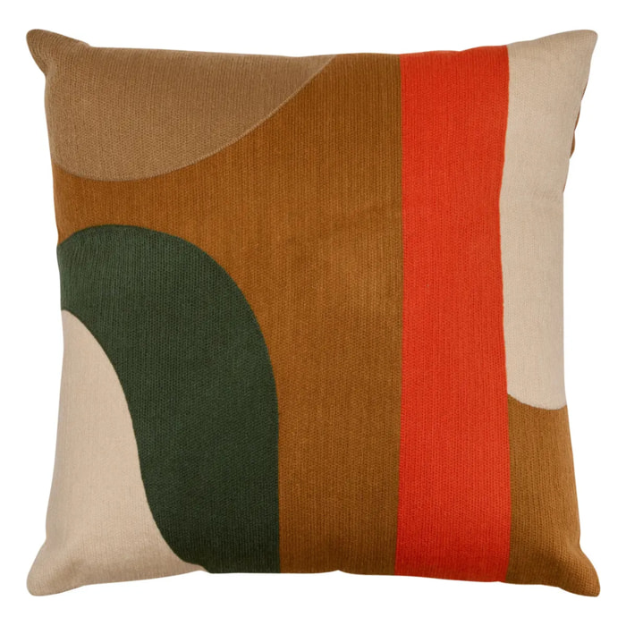Coussin Hary marron caramel 45x45cm