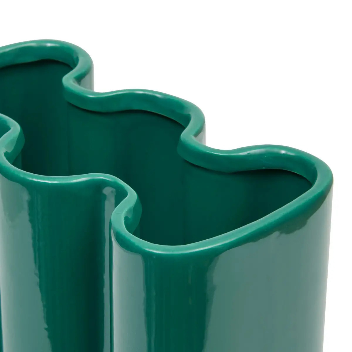 Vase Flow vert H25,3cm
