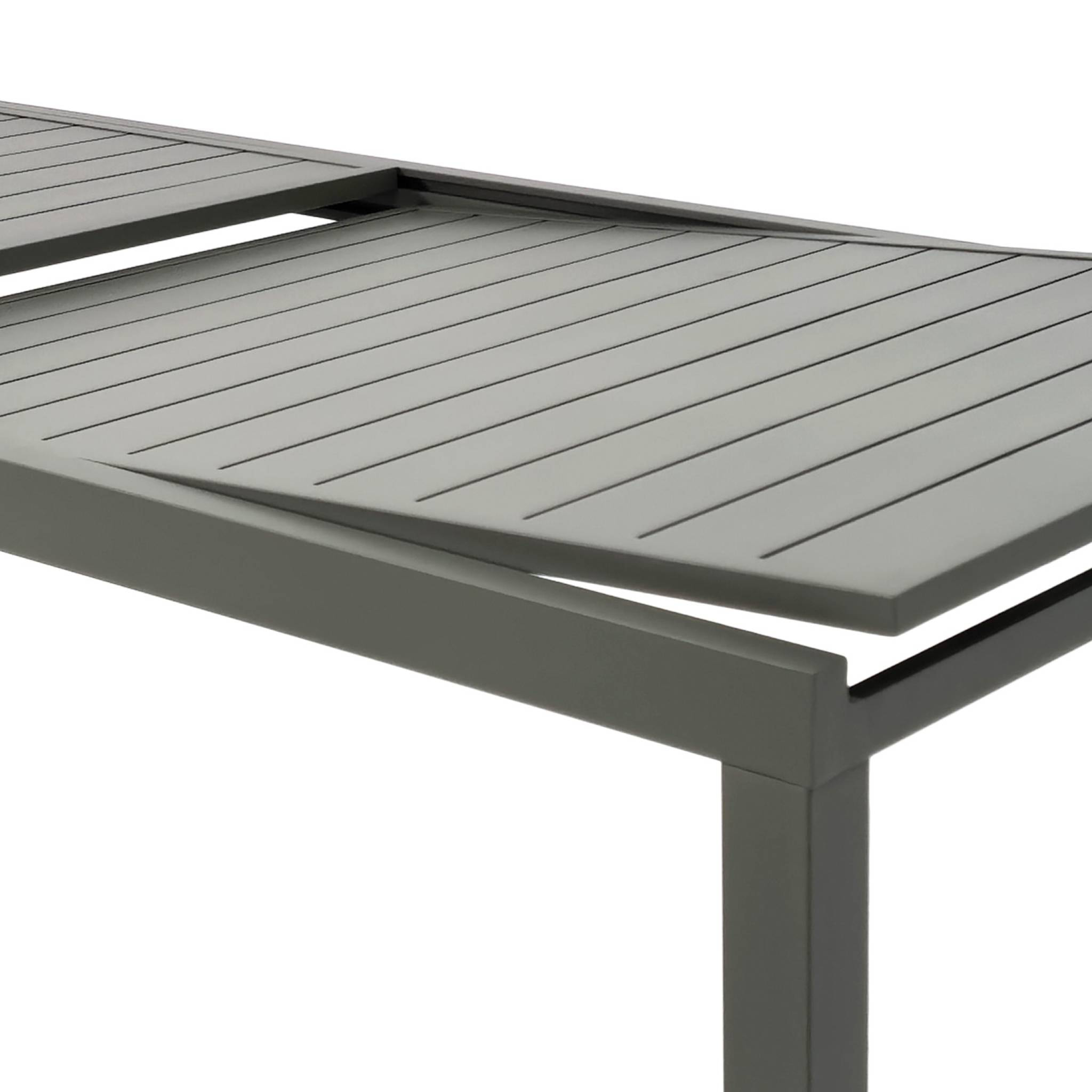 Table de jardin extensible aluminium + 10 assises ELORA + AMARA