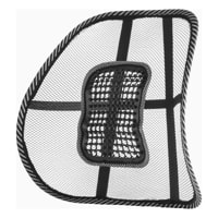 Supporto lombare portatile traspirante - nero - 40x37 cm