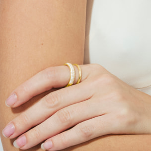 Anillo Armoshi acabado oro amarillo 18k