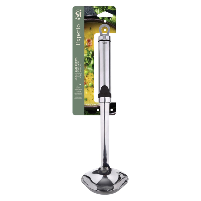 Cazo sopero 33x8,8 cm acero inoxidable ideal para sopas y caldos expert san ignacio