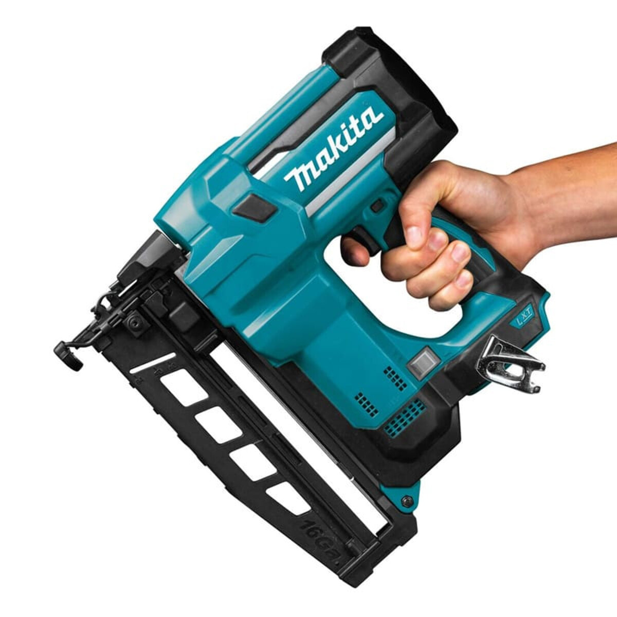 Clavadora inalámbrica 18V LXT 16 Ga 25 - 64 mm - MAKITA - con 2 baterías 18v 5.0Ah - cargador - MakPac - DBN600RTJ