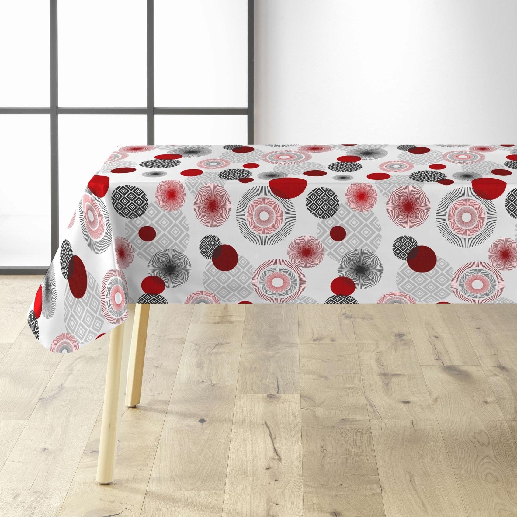 Sous-nappe protectrice imprimée graphiques - Rouge