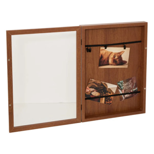 Porte-photos Lily rectangulaire 33x45cm marron