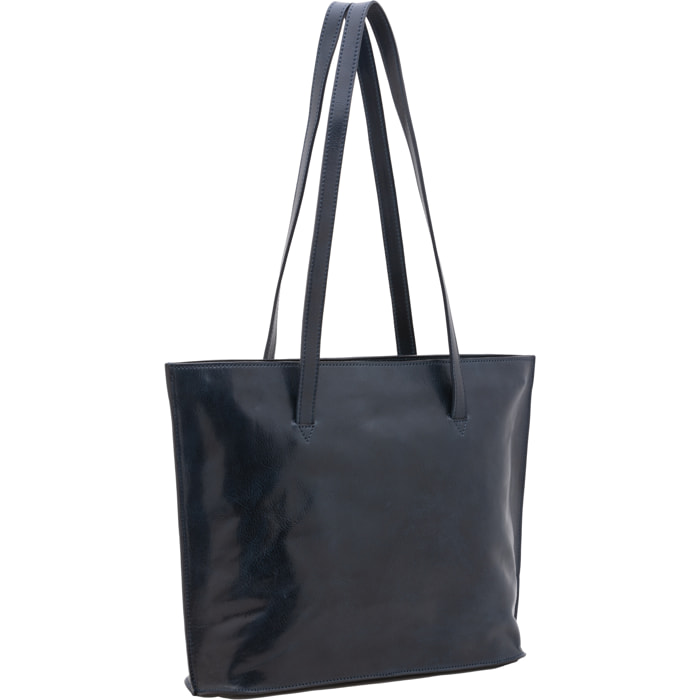 Borsa a spalla  da donna In Vera pelle Made in Italy 31x43x10 cm