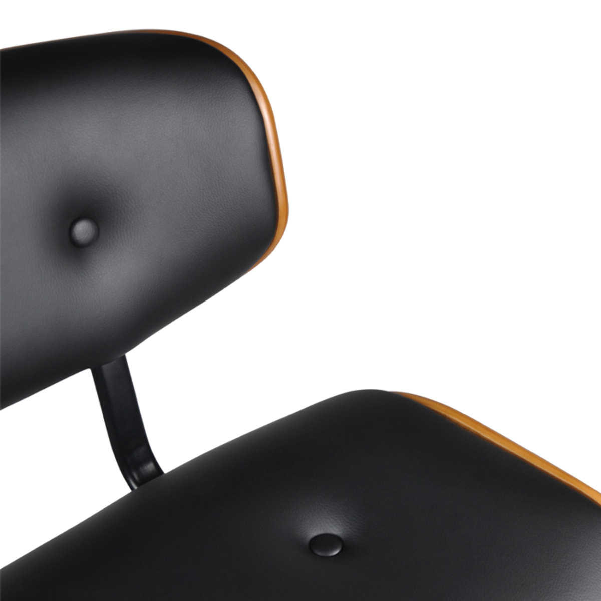 Chaise de bar réglable 65/86 cm en cuir synthétique noir - Melchior
