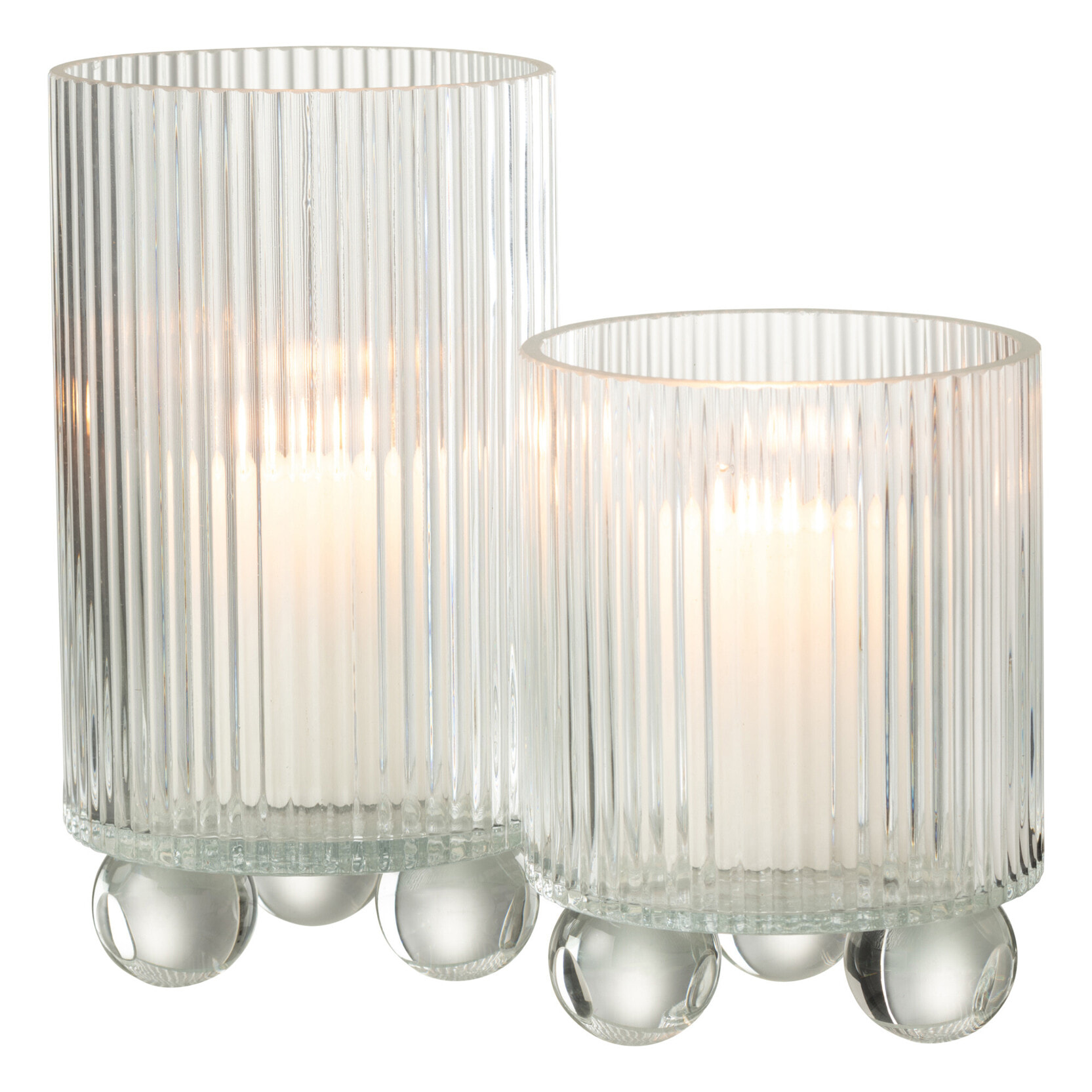 J-Line photophore Clara - verre - transparent - large