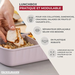 Lunchbox Beige à compartiment réglable 1 litre sans BPA Fackelmann Storage