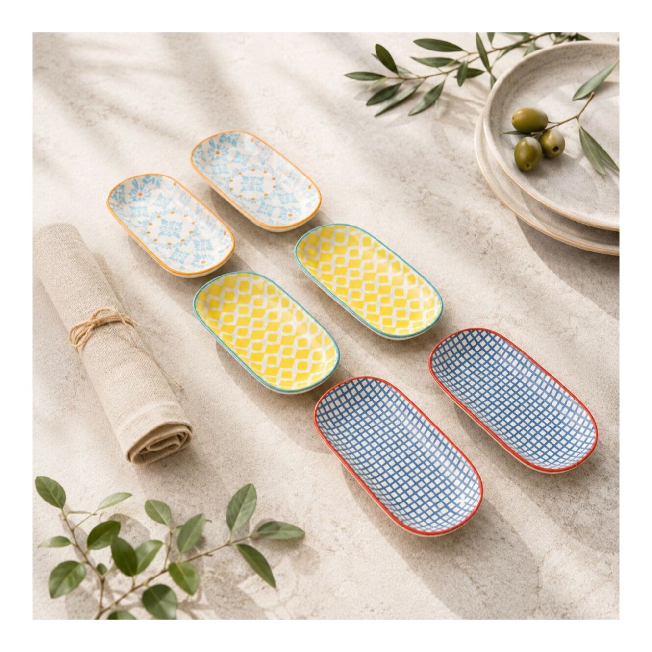 Lot de 6 coupelles design 1, SABAE