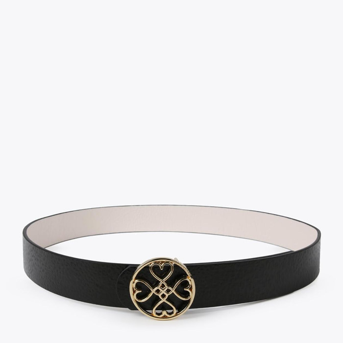 Cintura double face trifoglio cuori
