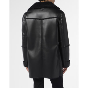 PHILIPP PLEIN Long Eco Shearling Jacket
