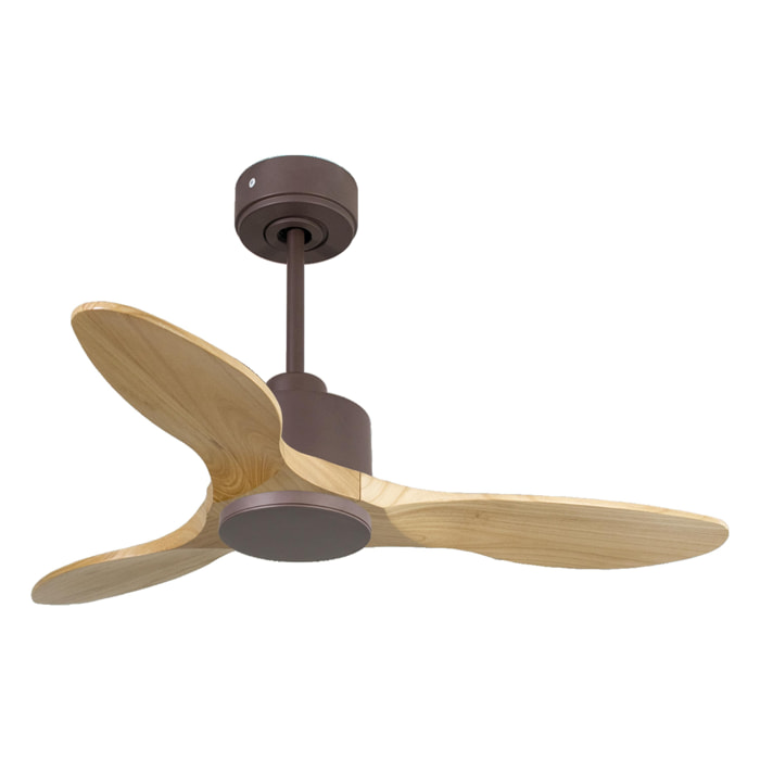 Ventilateur de plafond Réversible  Thermostat Wifi Moteur à courant continu Toits en pente Télécommande Hypersilence Mémoire