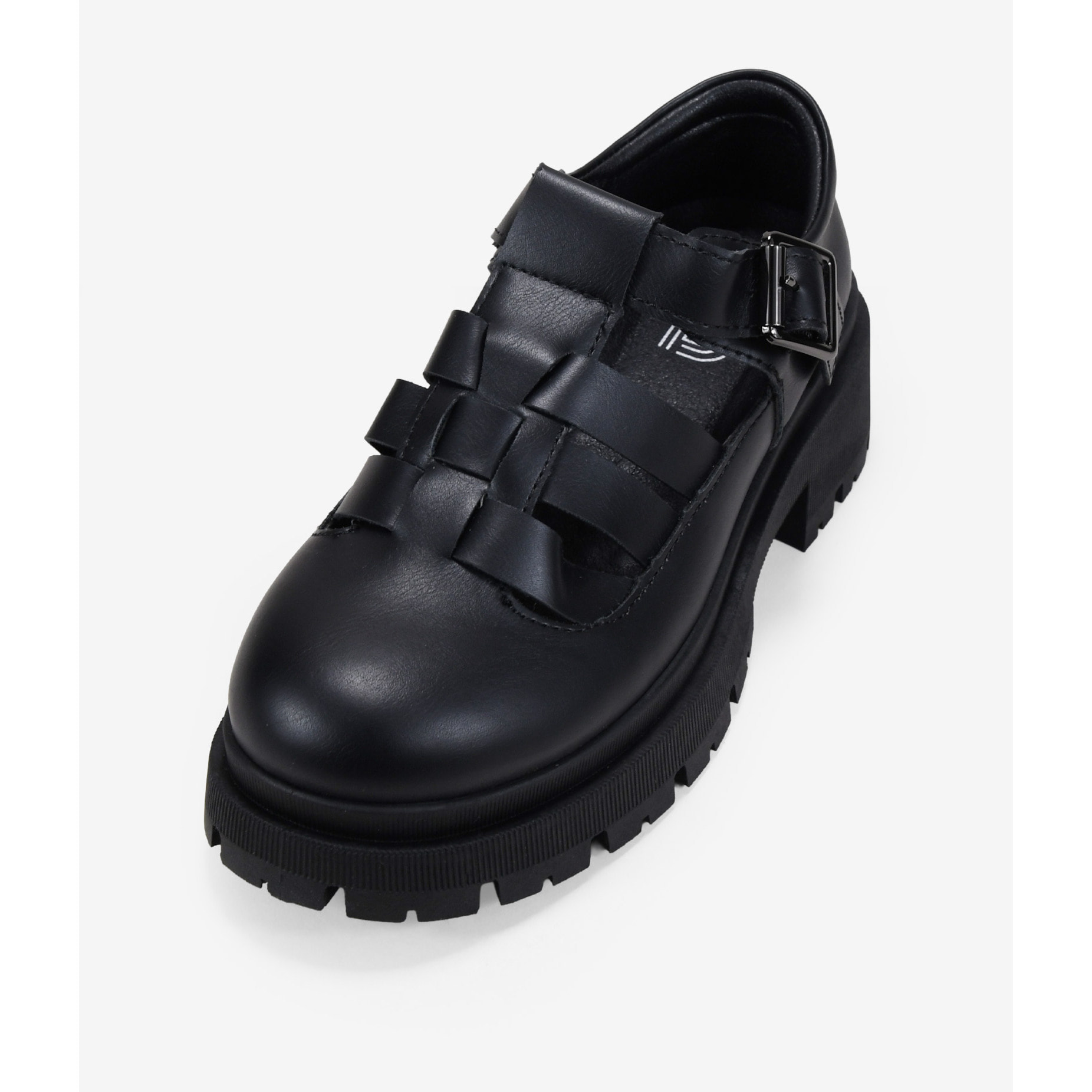 Zapatos Mary Jane negros con plataforma