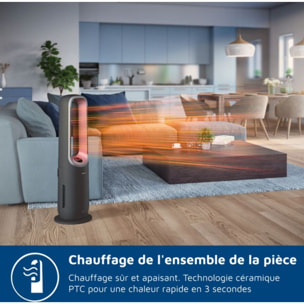 Purificateur d'air, ventilateur, chauffage PHILIPS AMF870/15  3-en-1 Série 8000, jusqu’à 70 m², Gris
