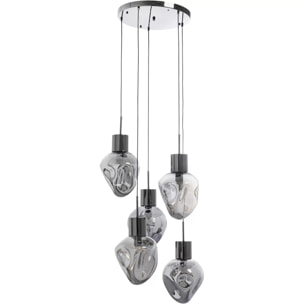 Suspension Supernova 50cm argentée Kare Design