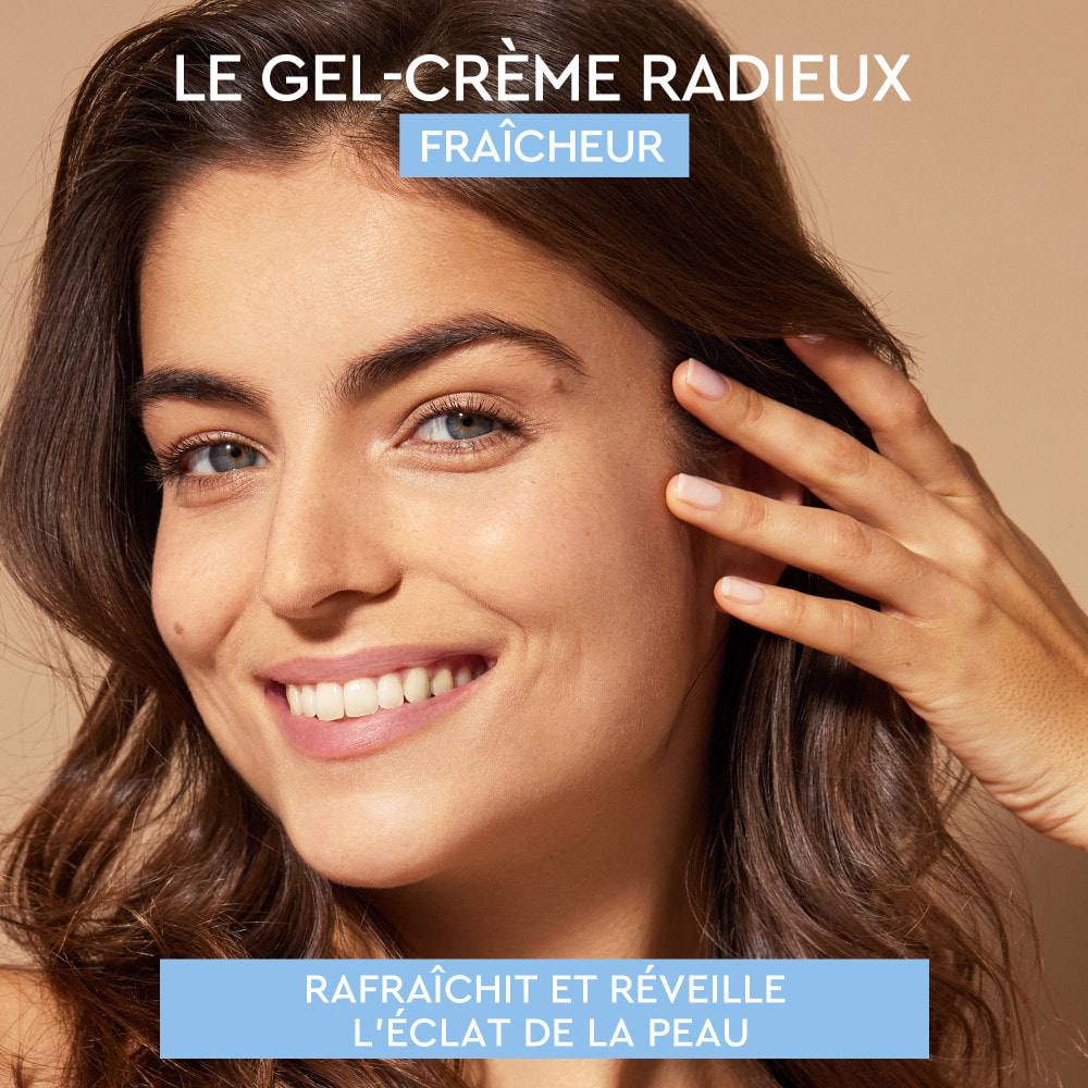 La Provençale - Gel-Crème Radieux Booster d'Hydratation 24H Anti-brillance - Extrait d'Olive & Eau de Bleuet - Tous types de pea