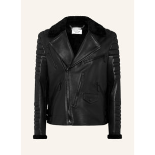 PHILIPP PLEIN Leather Biker GOTHIC PLEIN