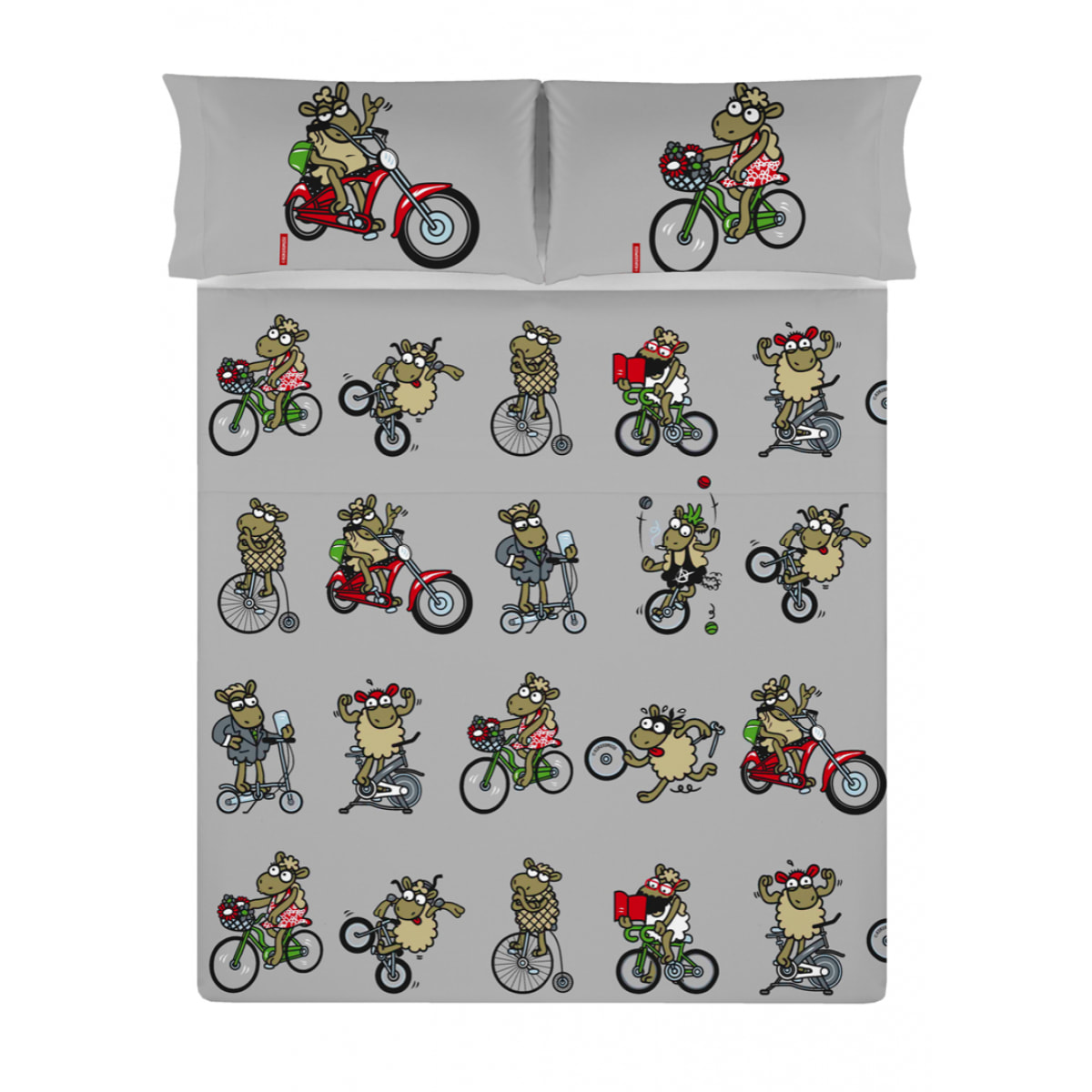 Sábana Encimera Tribikes - 100% algodón - 150 hilos