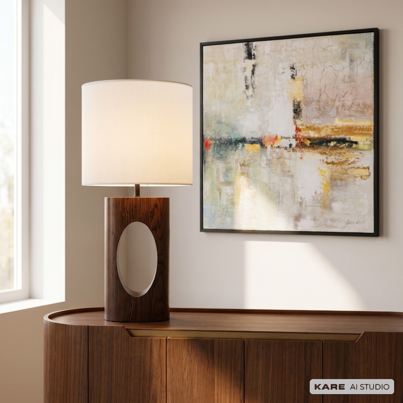 Lampe Suri 53cm Kare Design
