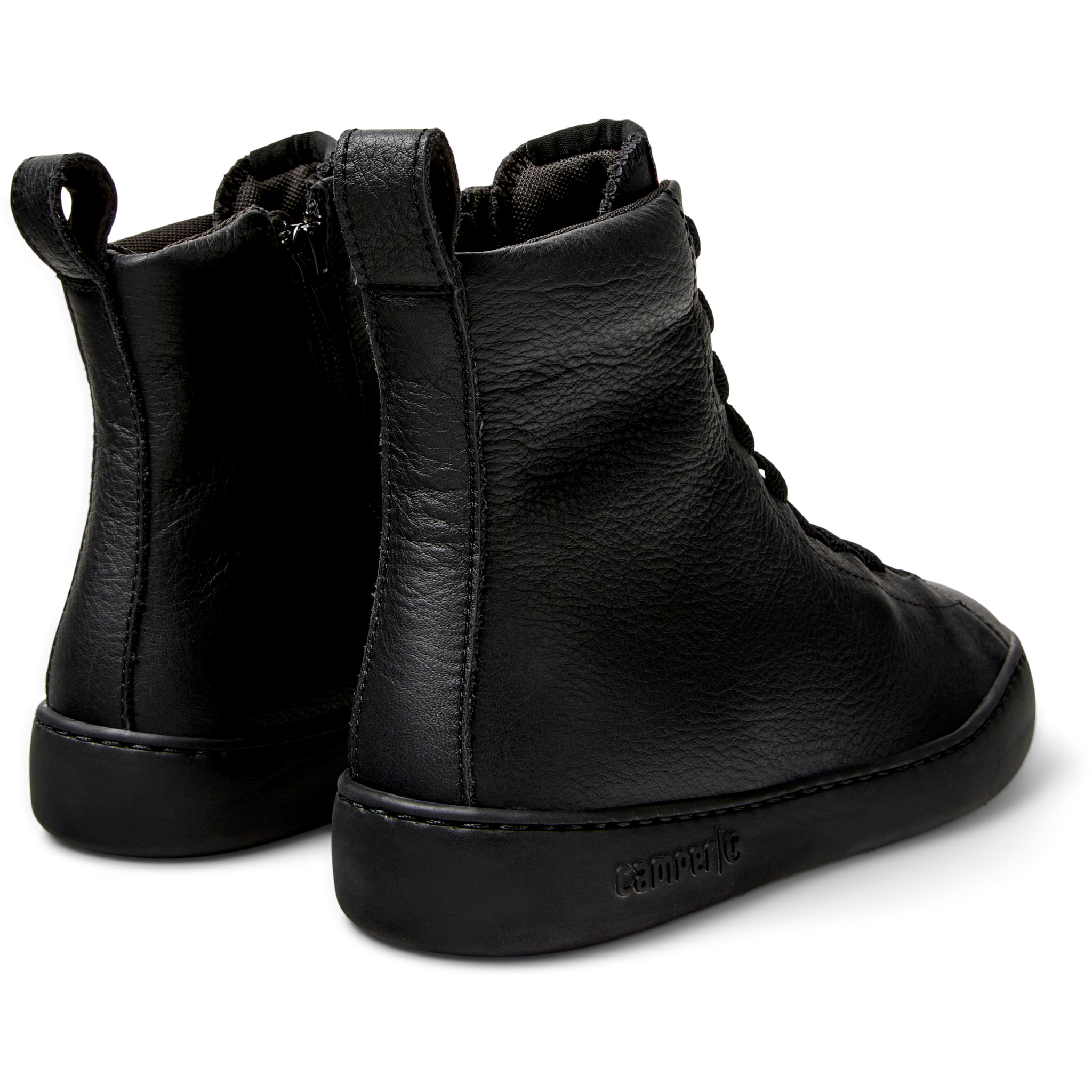 Sneaker-Bootie - CAMPER Peu Touring - Negro - Cuero liso