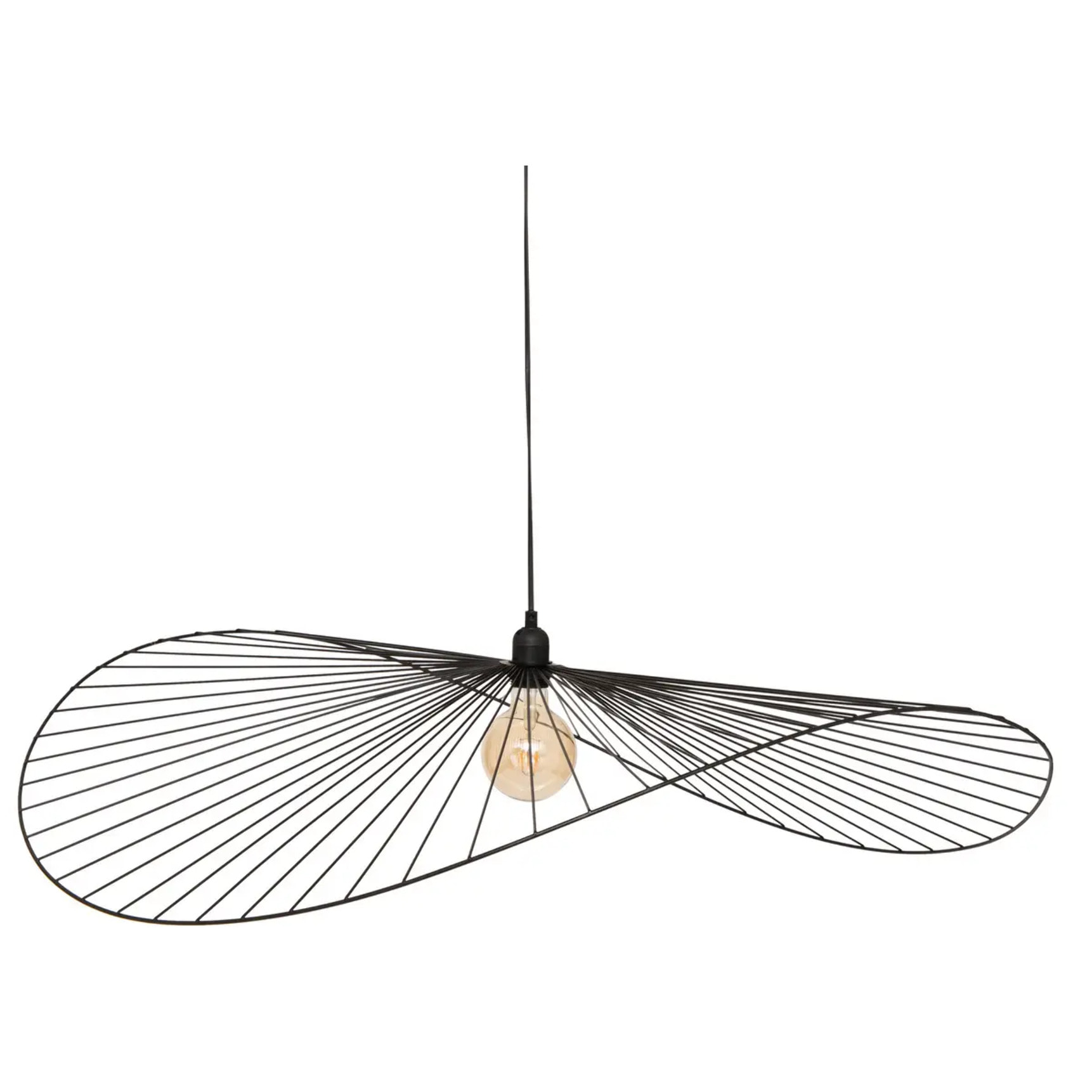 Suspension Adelia noir H105cm