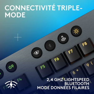 Clavier gamer sans fil LOGITECH G915 X Lightspeed Clicky Noir