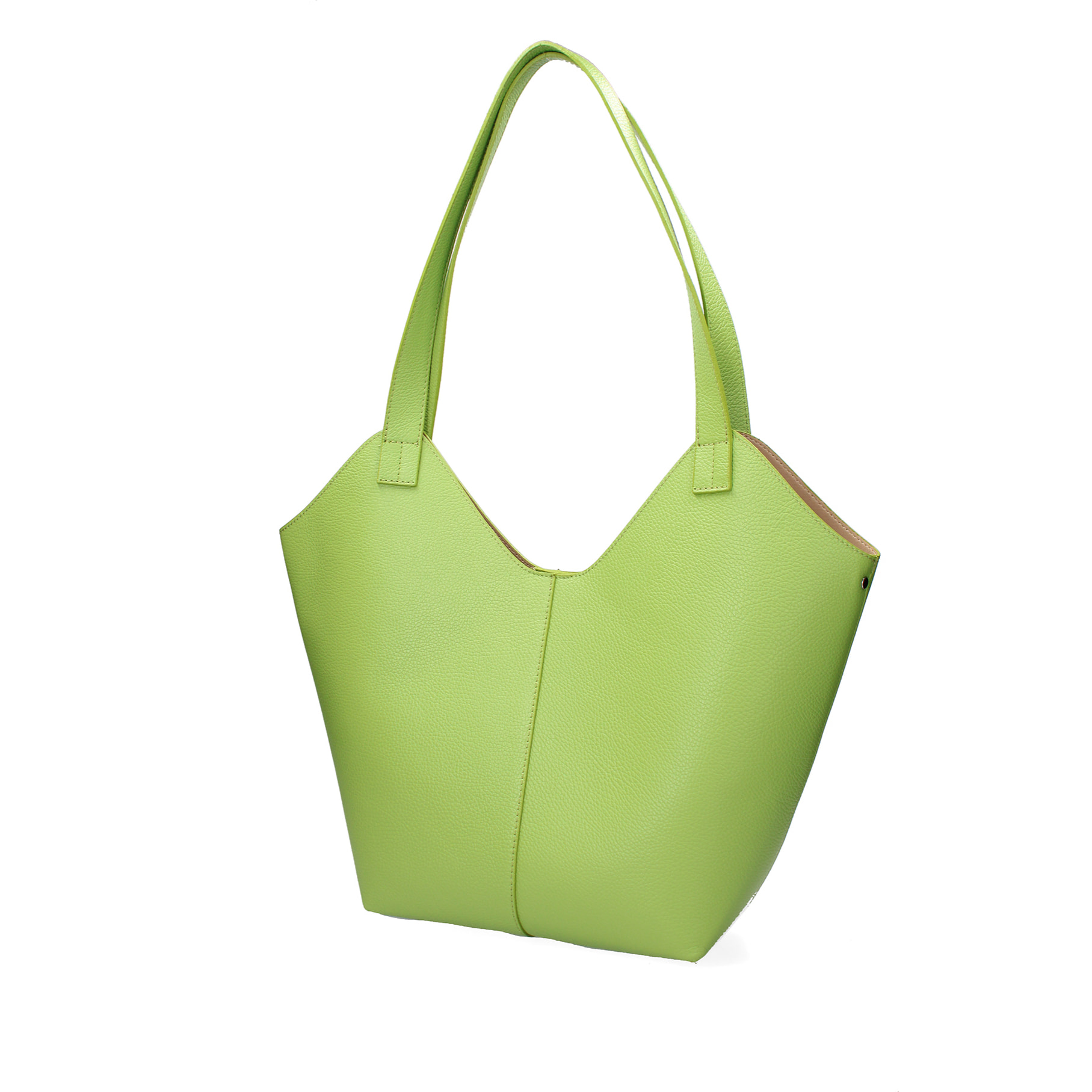 Borsa a sacca da donna In Vera pelle Made in Italy 49x38x13 cm