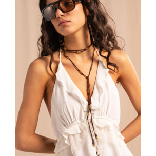 Vestido de tirantes multiposición de mujer
