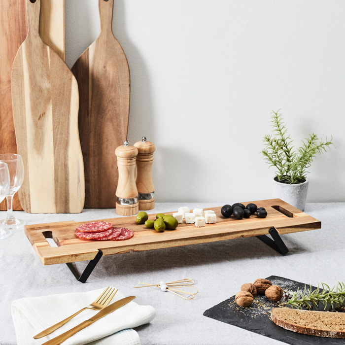 Planche De Presentation Acacia Pied Metal 55cm M6