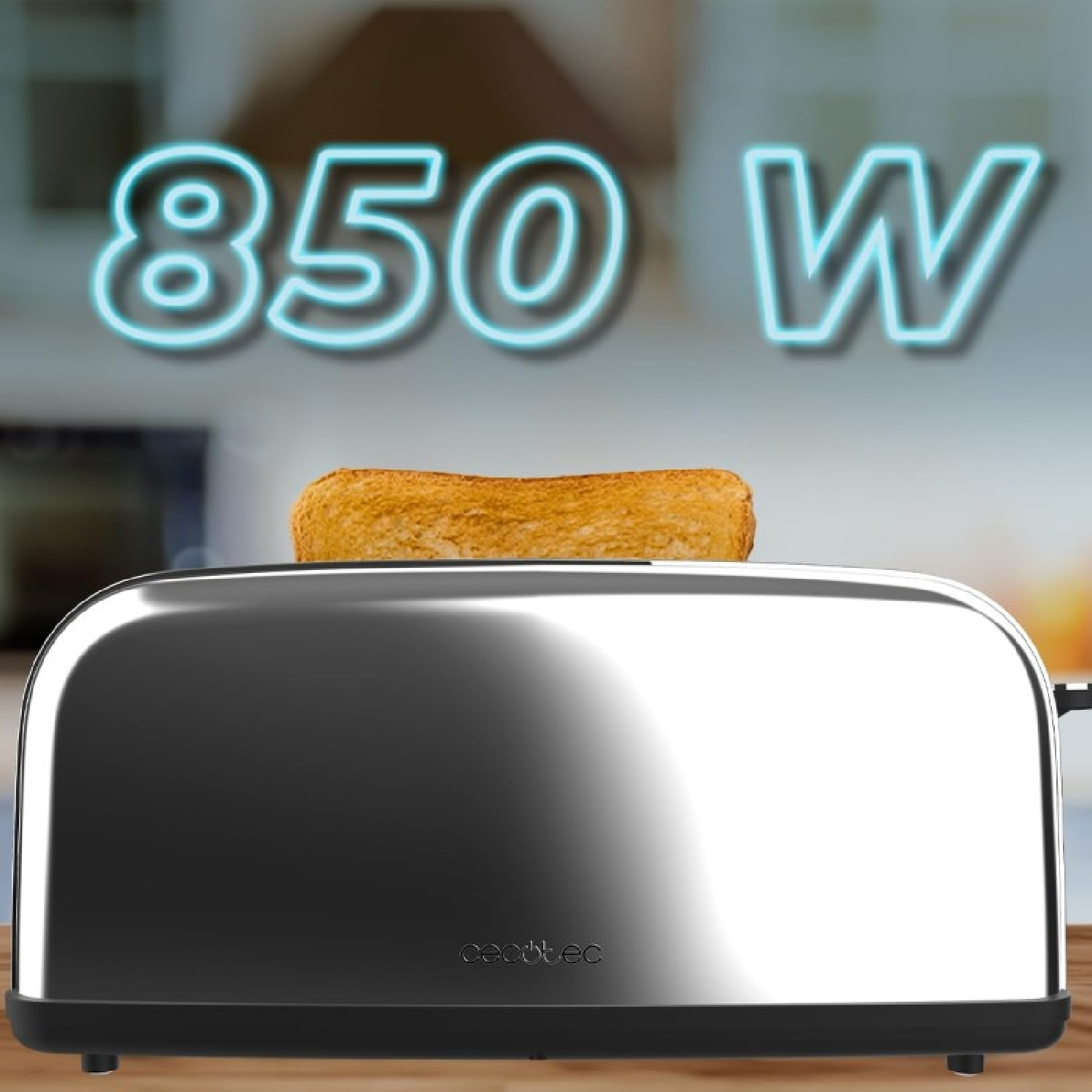 Cecotec Grille-pain vertical Toastin' time 850 Inox Long