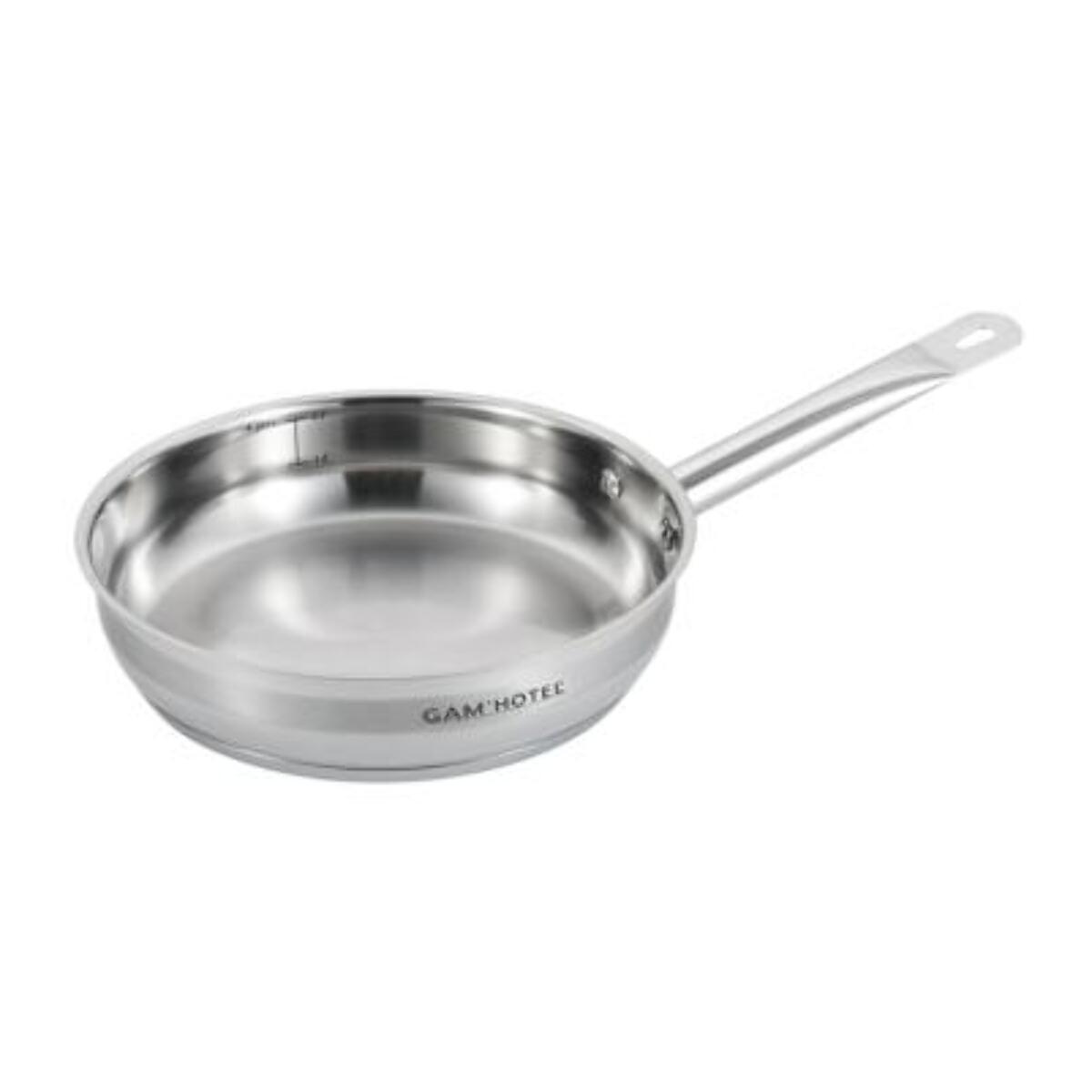 Poêle inox 24x5,5cm induction