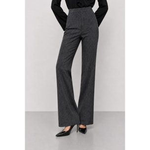 Kocca - Pantaloni da donna gessati a vita alta e gamba larga Donna