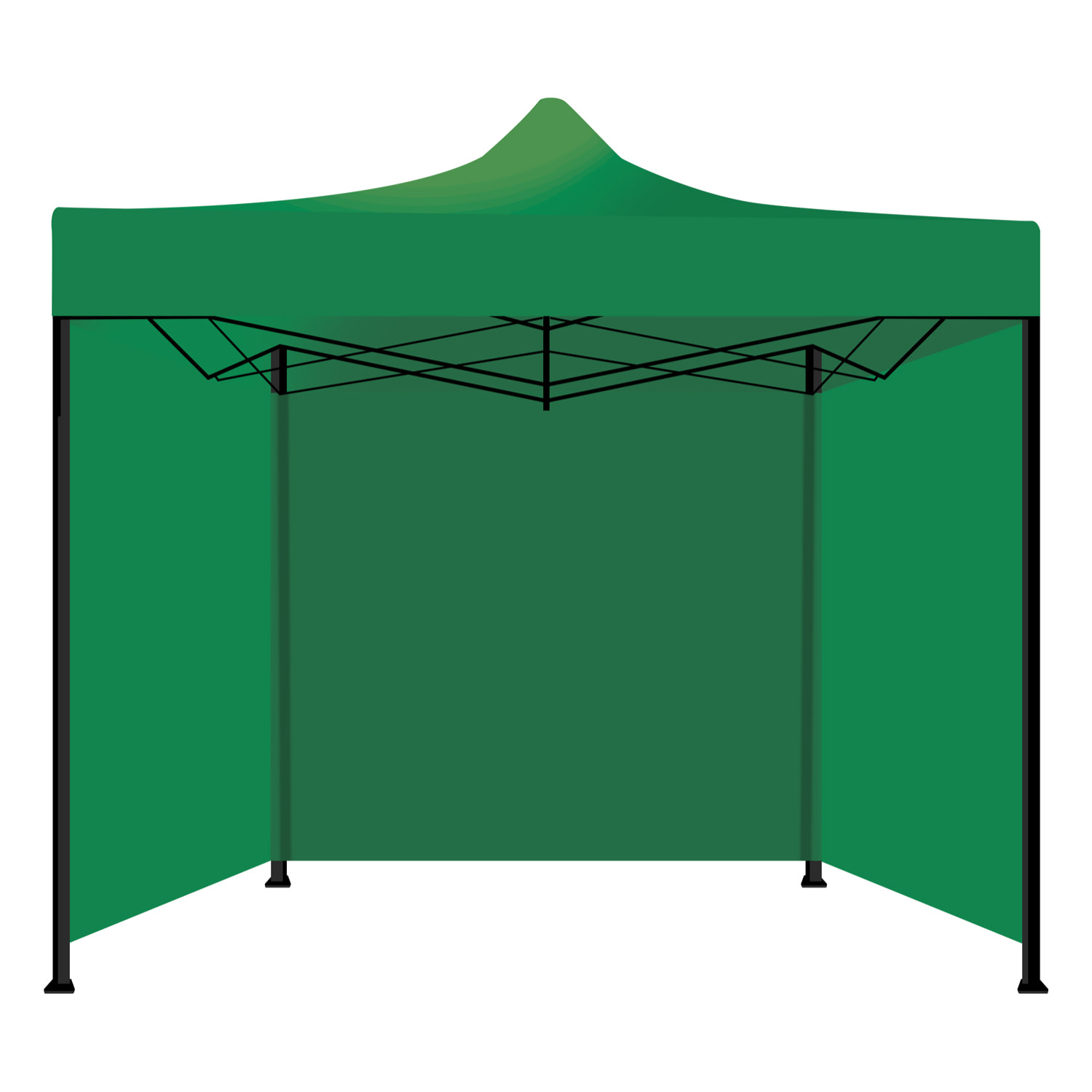 Taman Tenda / Gazebo Per Giardino 3X3 Impermeabile Tendone Pieghevole Per Fiere E Mercati Colore Verde