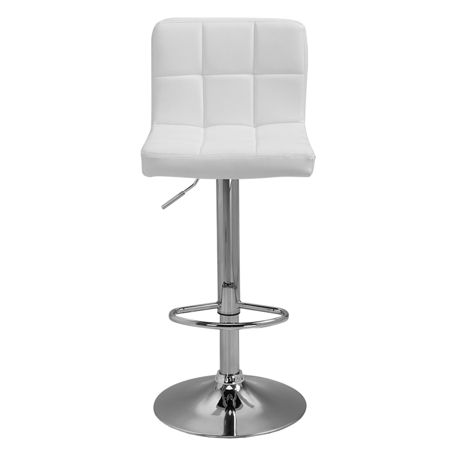 Lot de 2 tabourets de bar blanc MIKE