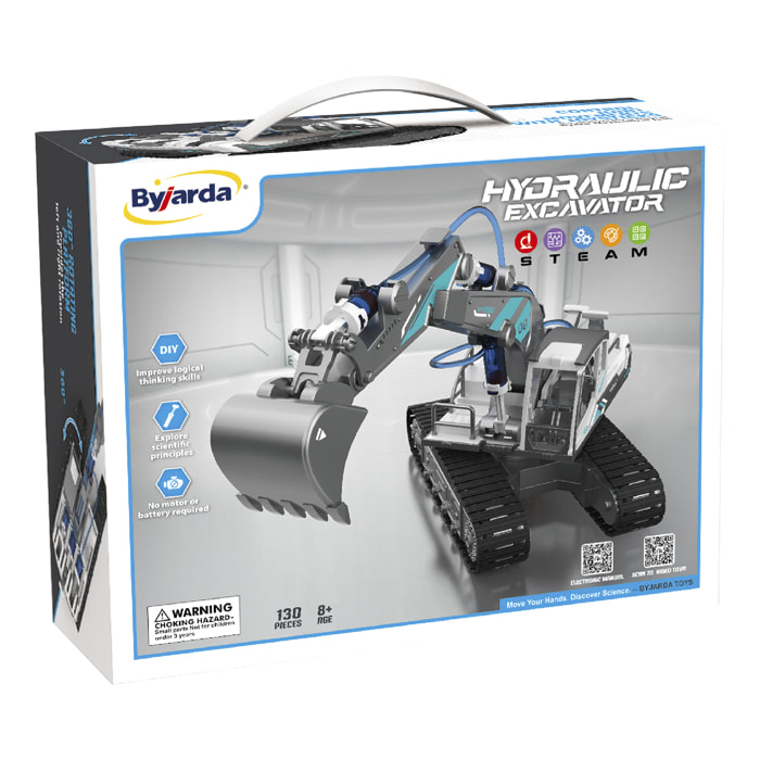 Escavatore idraulico per costruire. 130 pezzi.