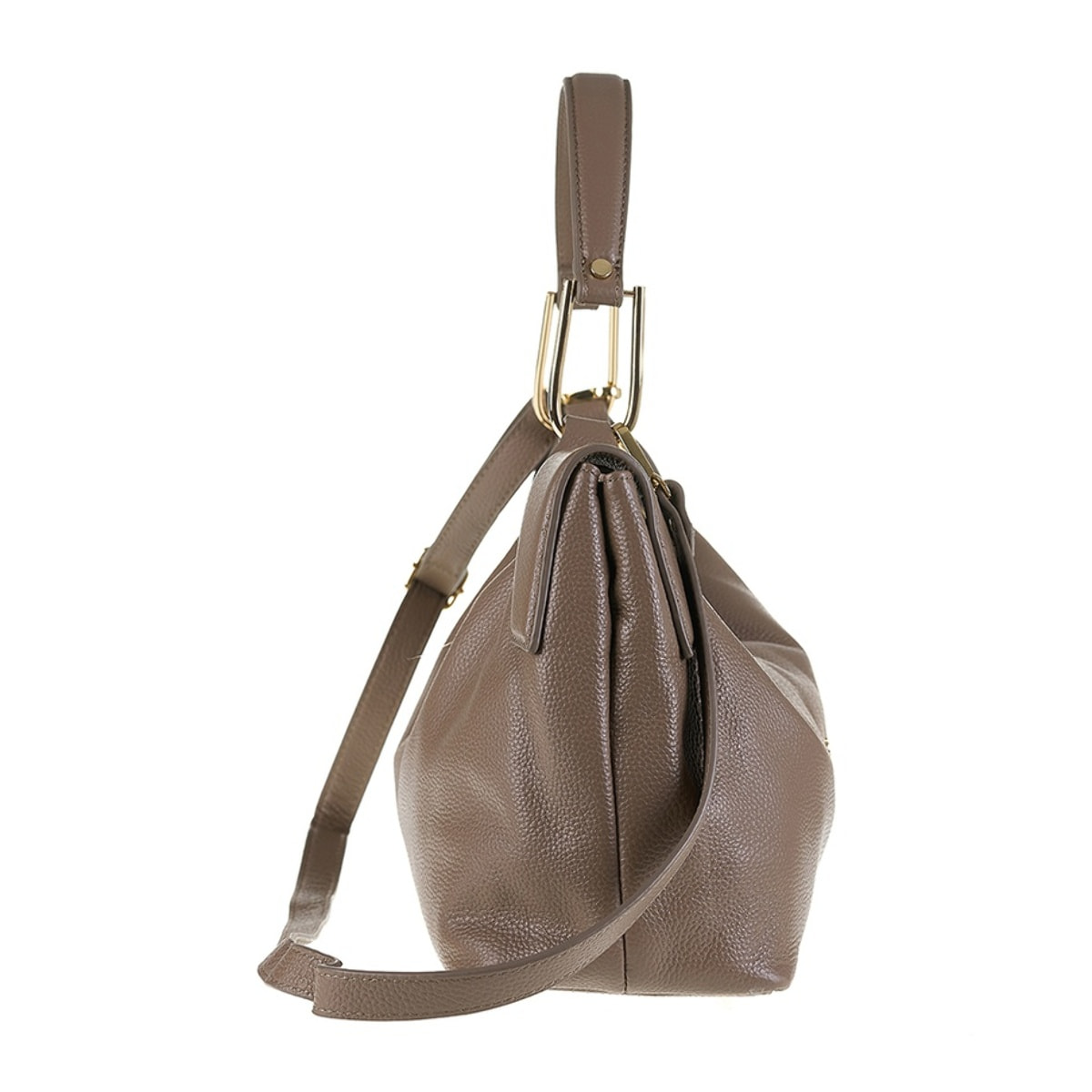 Borsa a spalla da donna Made in Italy - Modello Erisma Lux - 100% pelle - 39.0 x 23.0 x 12.0 cm