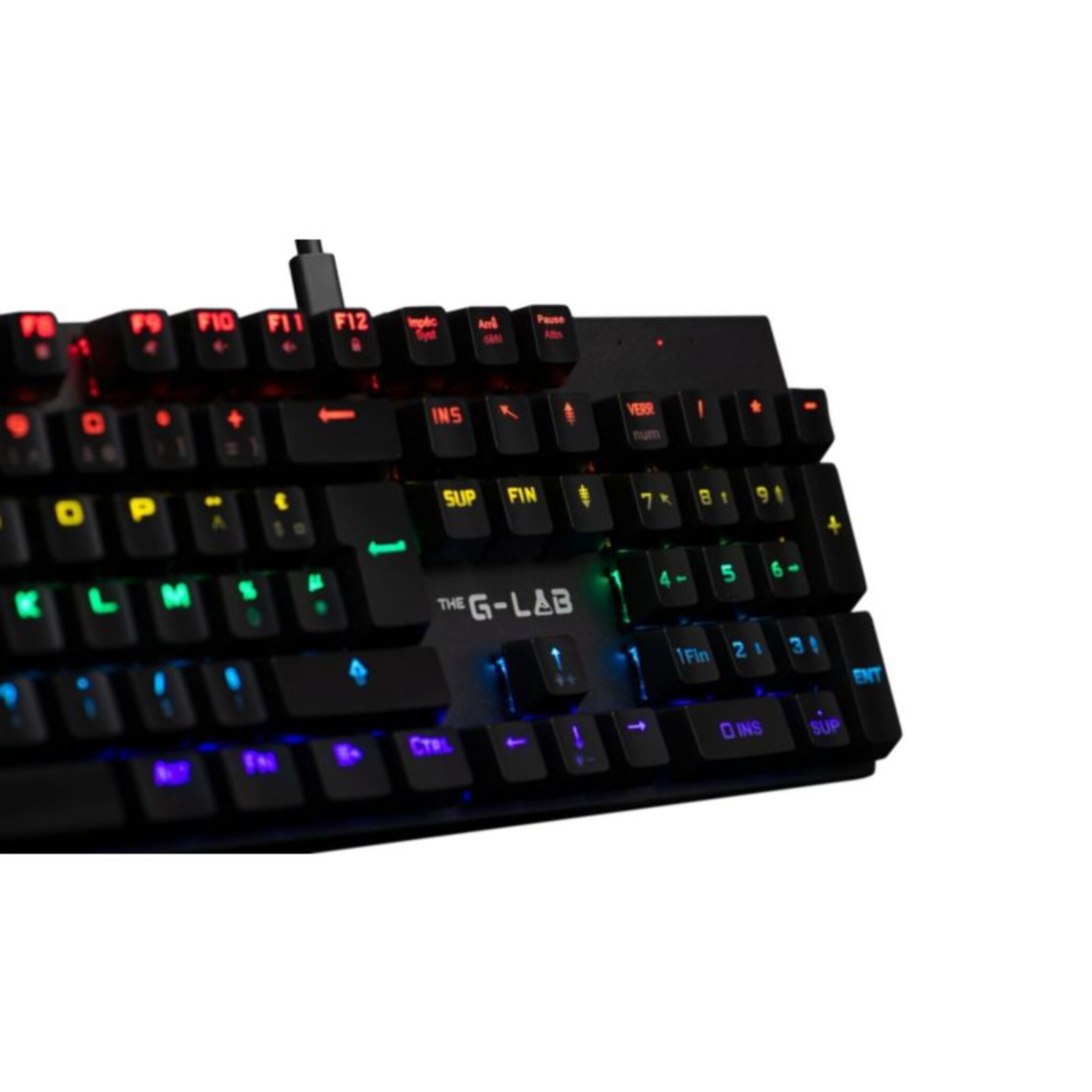 Clavier gamer THE G-LAB KEYZ CARBON EX FR