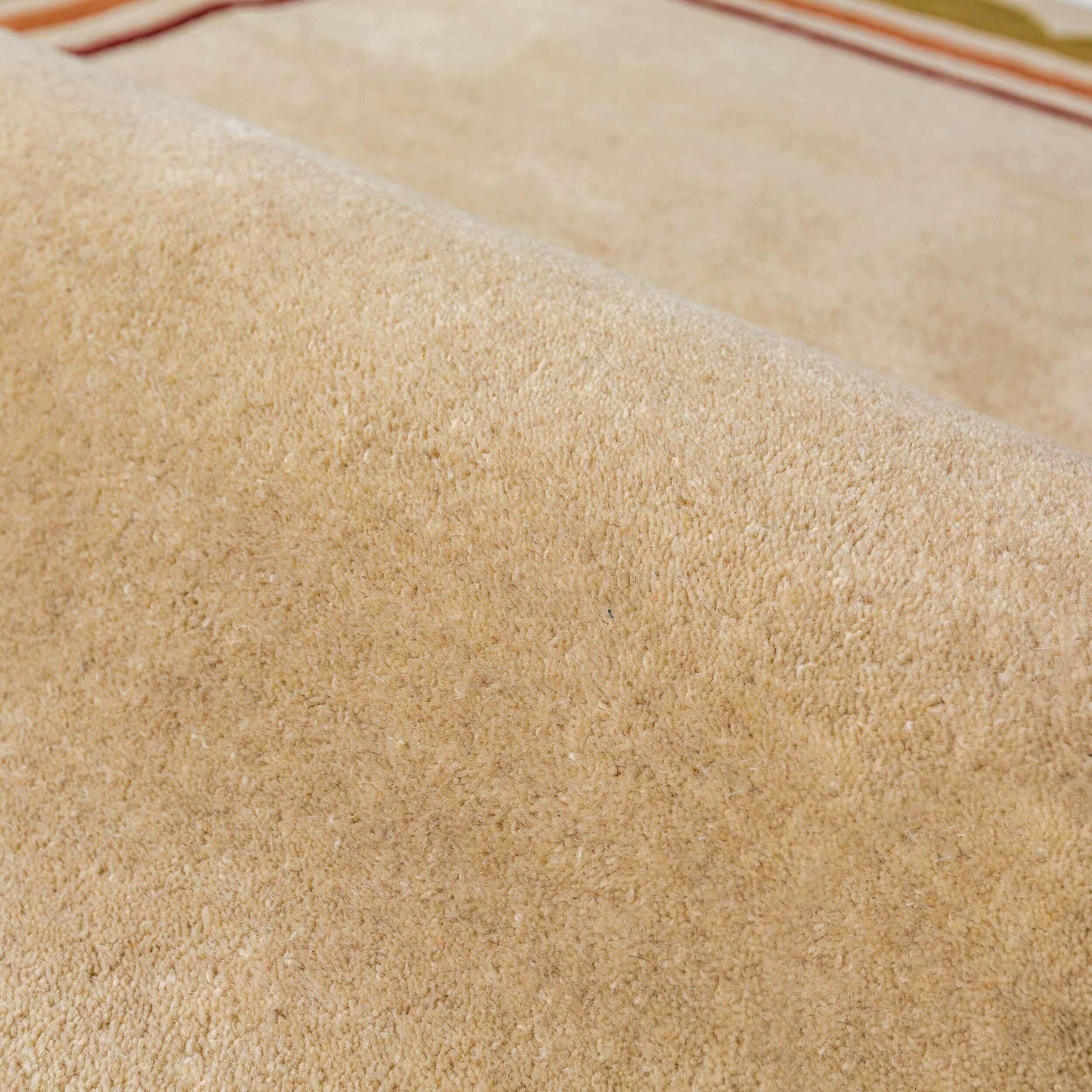 Tapis de couloir en laine à bordure festonné LOIS
