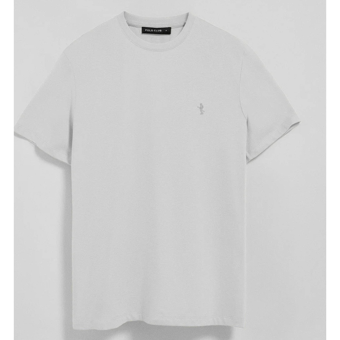 Camiseta blanca básica de cuello redondo y bordado Rigby Best