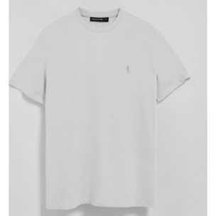Camiseta blanca básica de cuello redondo y bordado Rigby Best