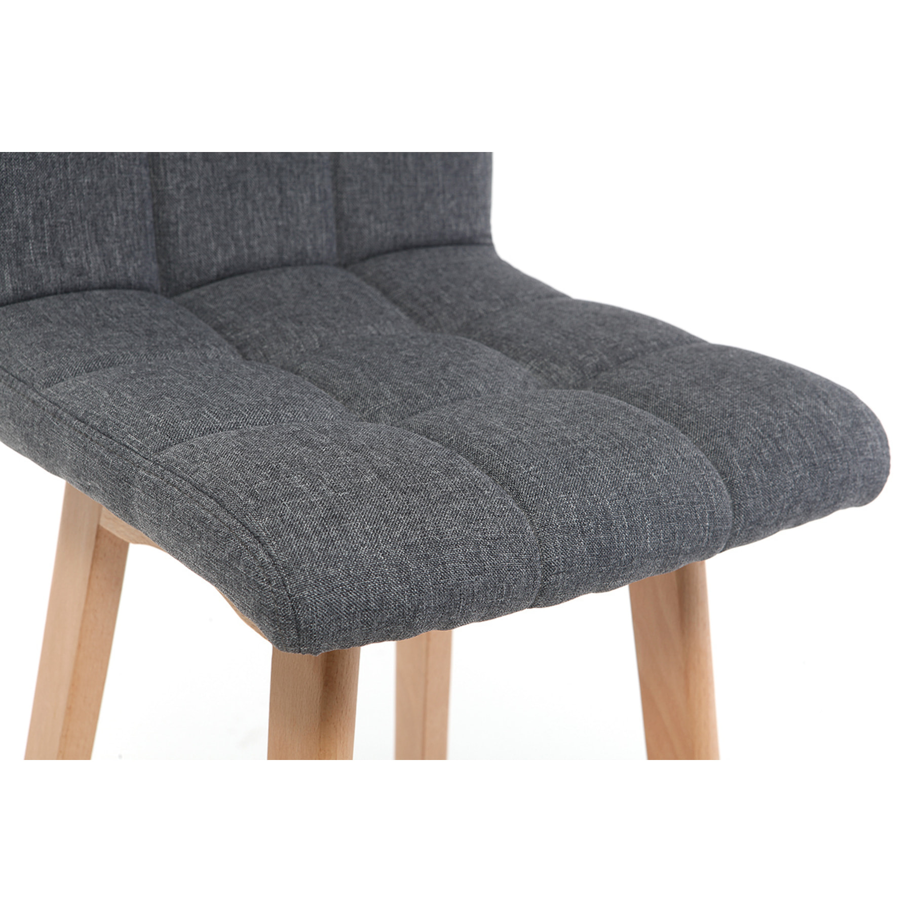 Tabourets de bar bois et gris foncé H65 cm (lot de 2) KLARIS